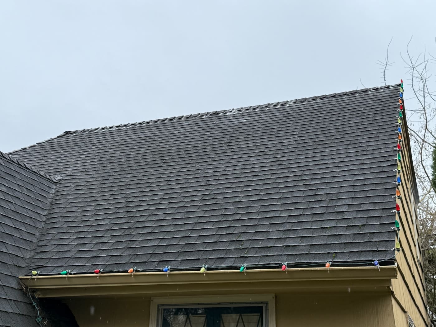 Clean, moss-free roof after professional roof cleaning by Alpine Roof and Gutter Cleaning in Vancouver, WA